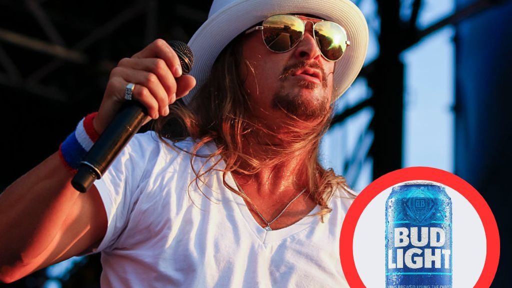 Kid Rock Rocks The Boat By Holding Bud Light Can At A Concert