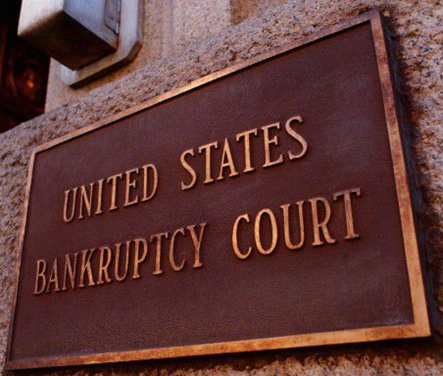 Sign outside the United States Bankruptcy Court