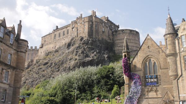An image of Edinburgh Castle taken during a sunny afternoon in Scotland